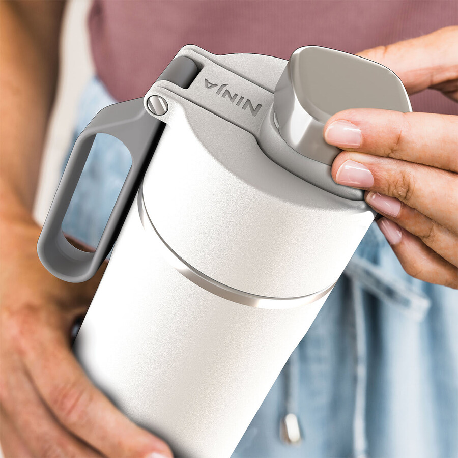 ninja thirsti 530 ml borraccia da viaggio – bianco dw1801euukwh
