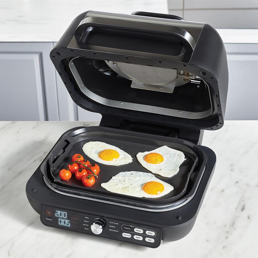 ninja foodi max pro health grill e set di coltelli per bistecca - ag651steak