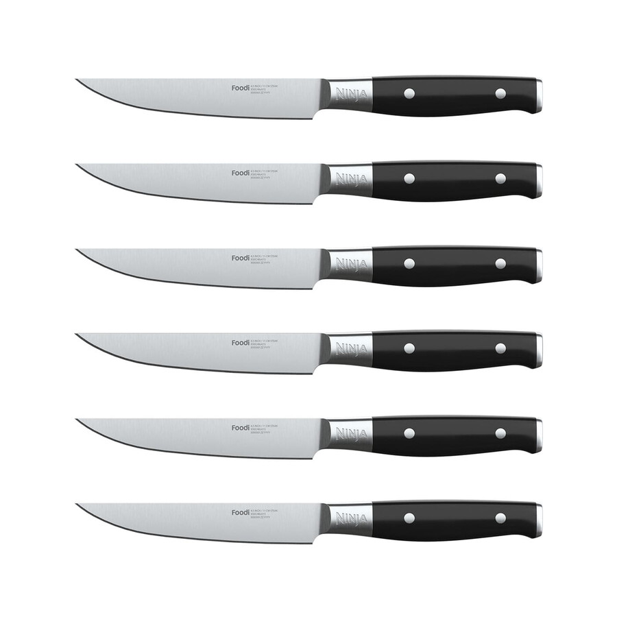 coltelli da bistecca ninja foodi staysharp – set da 6 pezzi k32106uk