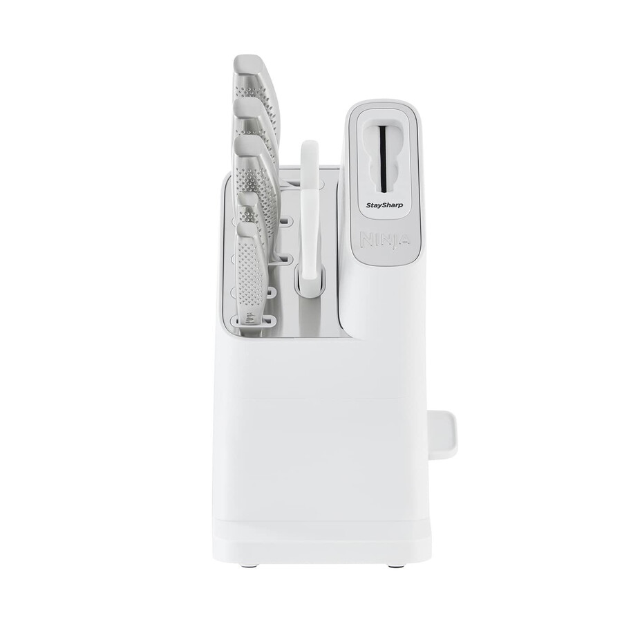 set di coltelli ninja staysharp in acciaio inox da 6 pezzi e ceppo bianco – k62006euwh