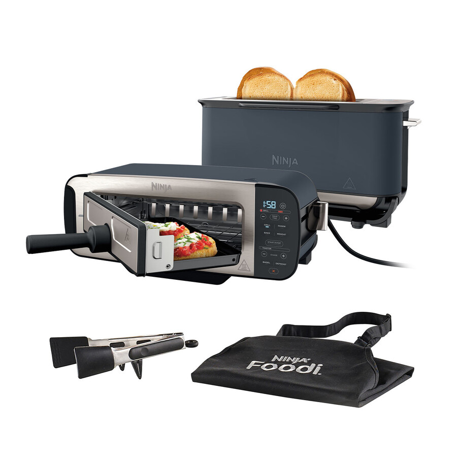 ninja foodi 3 in 1 tostapane grill e pressa per panini - cyber space st200ukcyd
