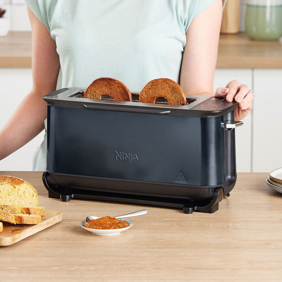 ninja foodi 3 in 1 tostapane grill e pressa per panini - cyber space st200ukcyd