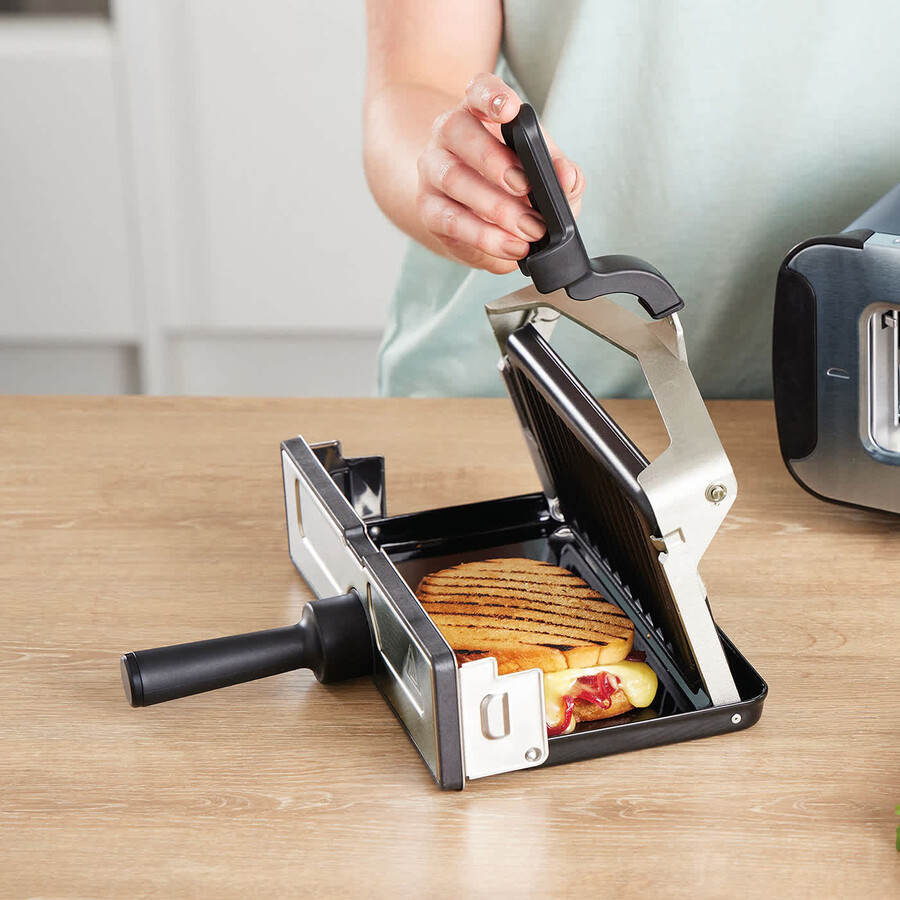 ninja foodi 3 in 1 tostapane grill e pressa per panini - cyber space st200ukcyd
