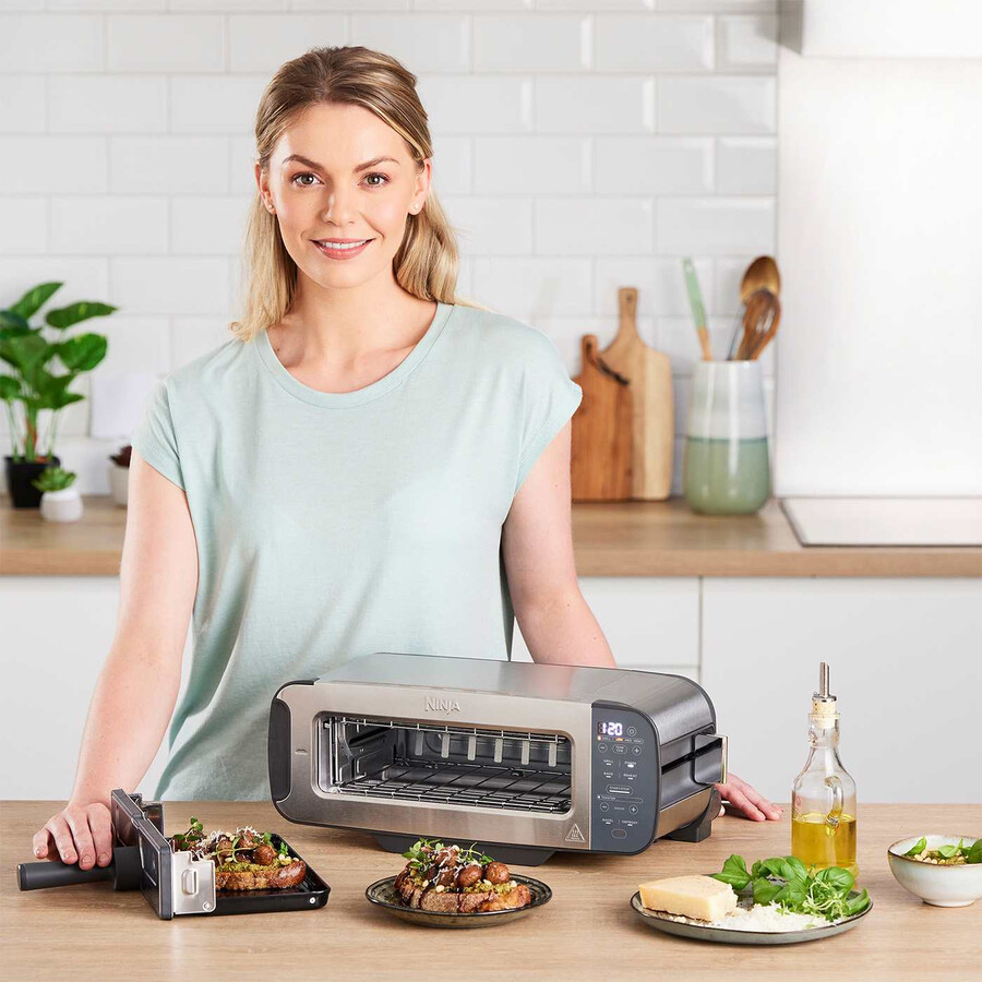 ninja foodi 3 in 1 tostapane grill e pressa per panini acciaio inox st202uk