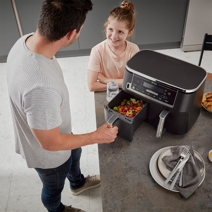 friggitrice ad aria ninja foodi max dual zone con sistema smart cook af451uk