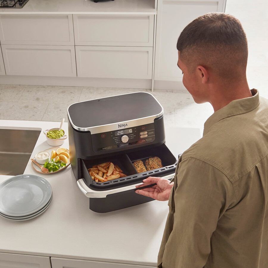 ninja foodi flexdrawer friggitrice ad aria doppia 104 l af500uk