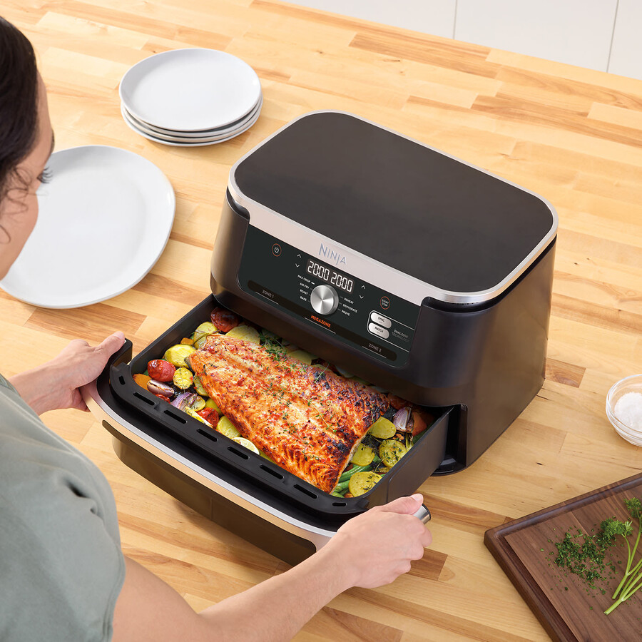 ninja foodi flexdrawer friggitrice ad aria doppia 104 l af500uk