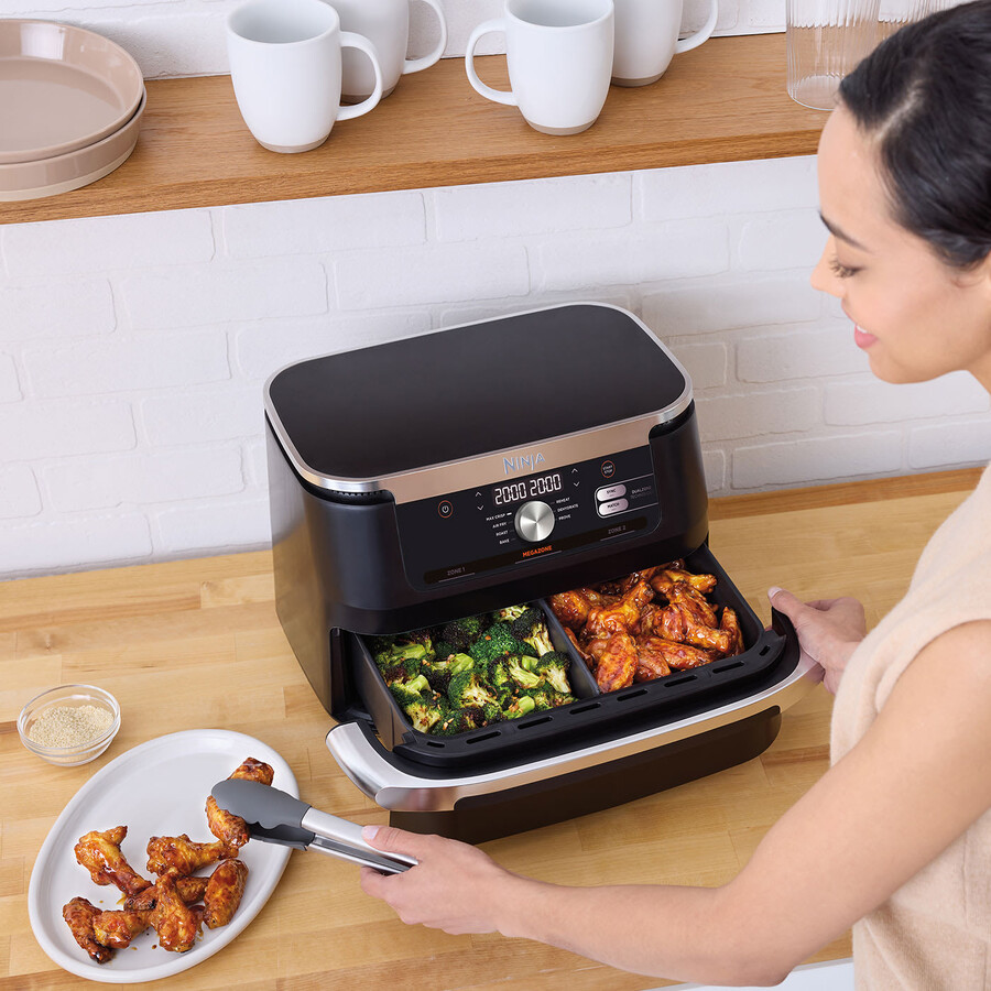 ninja foodi flexdrawer friggitrice ad aria doppia 104 l af500uk