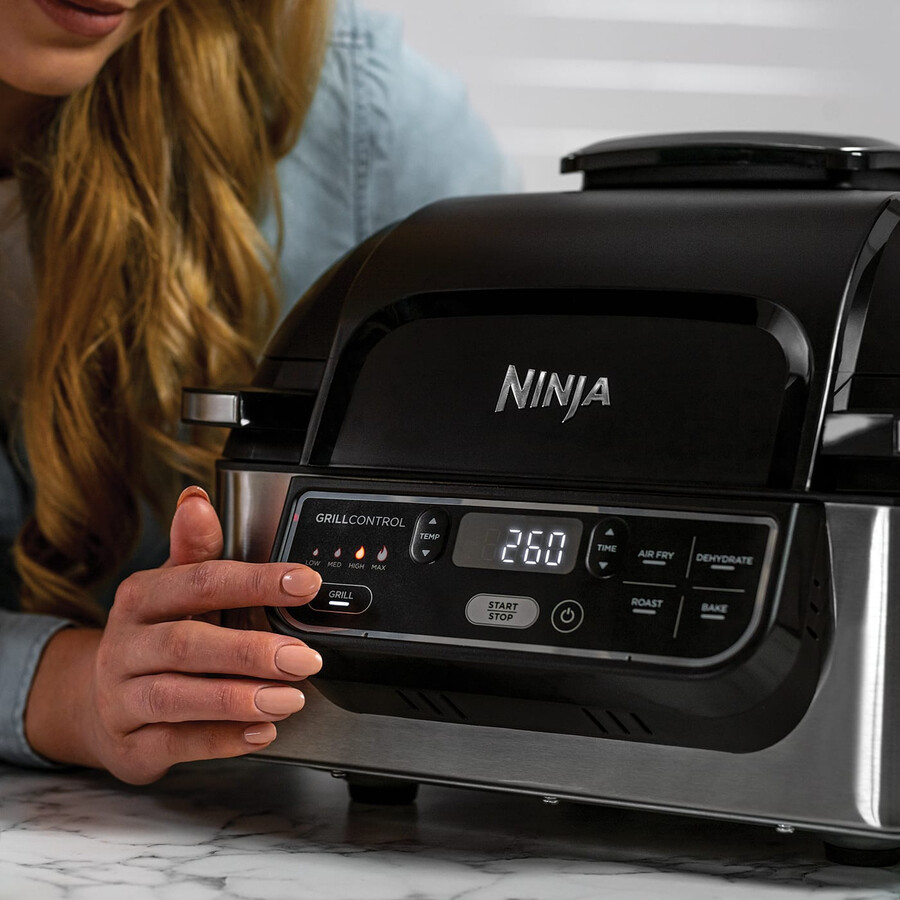 ninja foodi health grill e friggitrice ad aria ag301uk