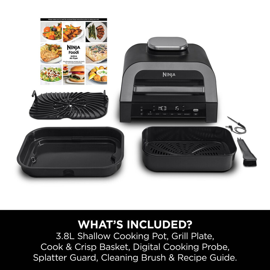 ninja 6-in-1 max grill e friggitrice ad aria dg551uk