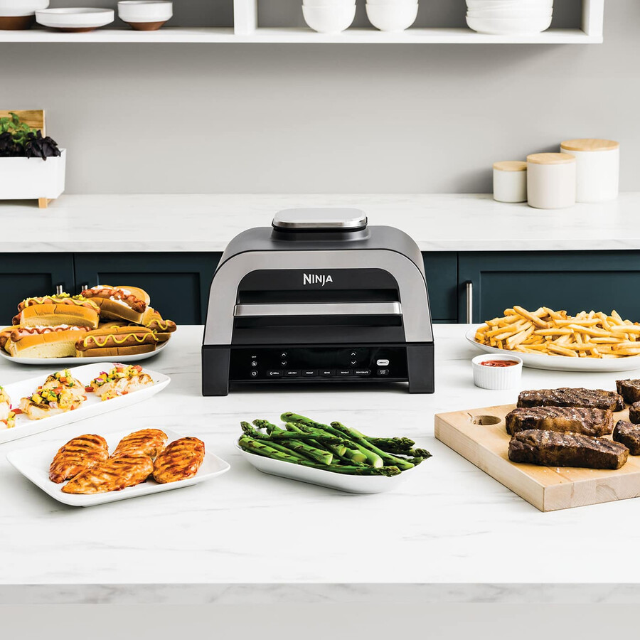 ninja 6-in-1 max grill e friggitrice ad aria dg551uk