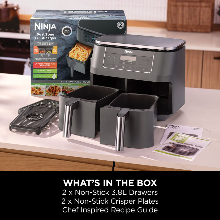 friggitrice ad aria doppia zona 6 in 1 ninja 76 l dz300uk