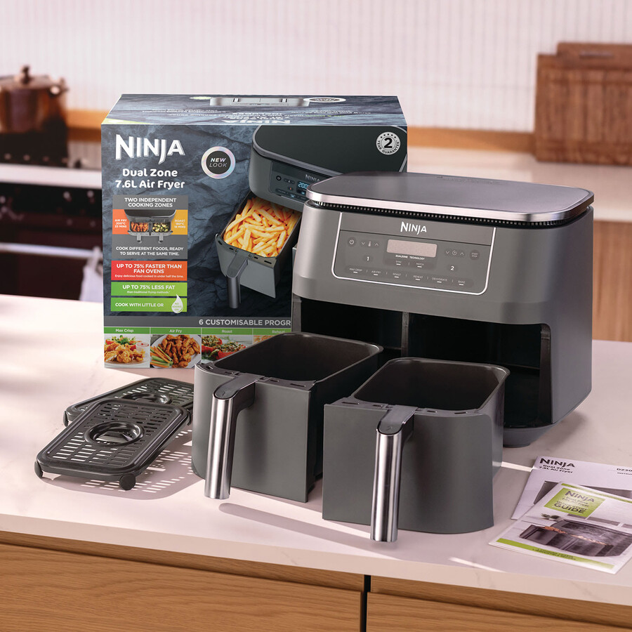 friggitrice ad aria doppia zona 6 in 1 ninja 76 l dz300uk