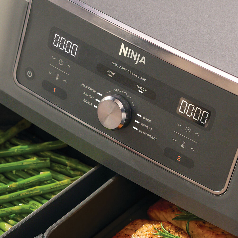 friggitrice ad aria doppia zona 6 in 1 ninja max 95 l dz400uk