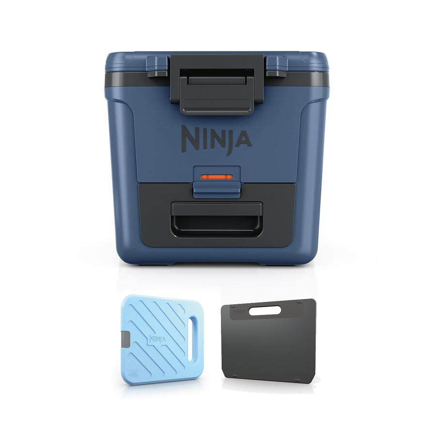 ninja frostvault 30qt28l frigorifero con ruote e zona asciutta lakeshore blue fb230ukbl