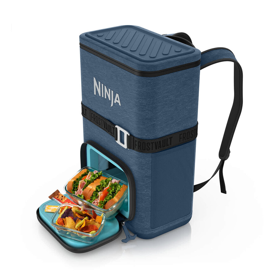 zaino termico morbido ninja frostvault go da 17 litri e 24 lattine - lakeshore blue