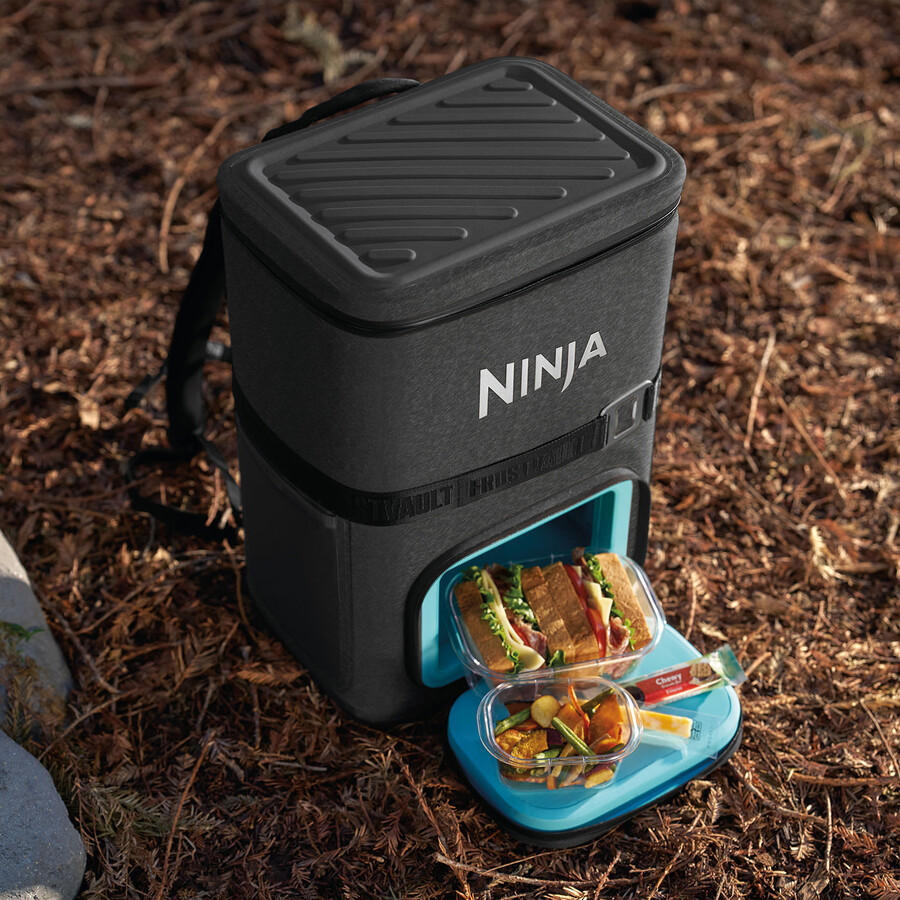 ninja frostvault go zaino termico morbido da 23 litri e 36 lattine - grigio antracite