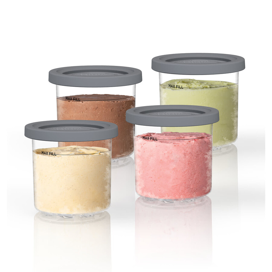 ninja creami gelatiera e macchina per dessert ghiacciati set da 6 vaschette con coperchio multicolore