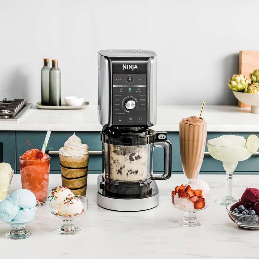 ninja creami deluxe 10 in 1 gelatiera e macchina per bevande ghiacciate pacchetto da 4 vaschette