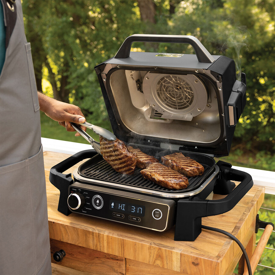 ninja woodfire barbecue elettrico e affumicatore og701uk