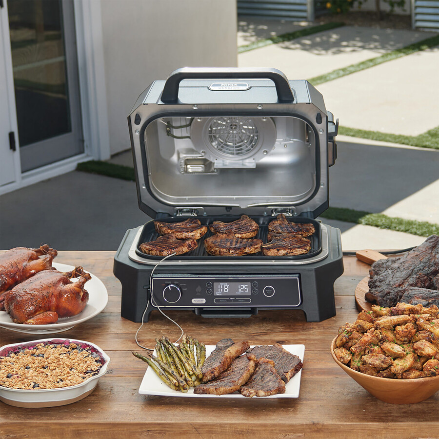 ninja woodfire pro xl barbecue elettrico e affumicatore og850uk