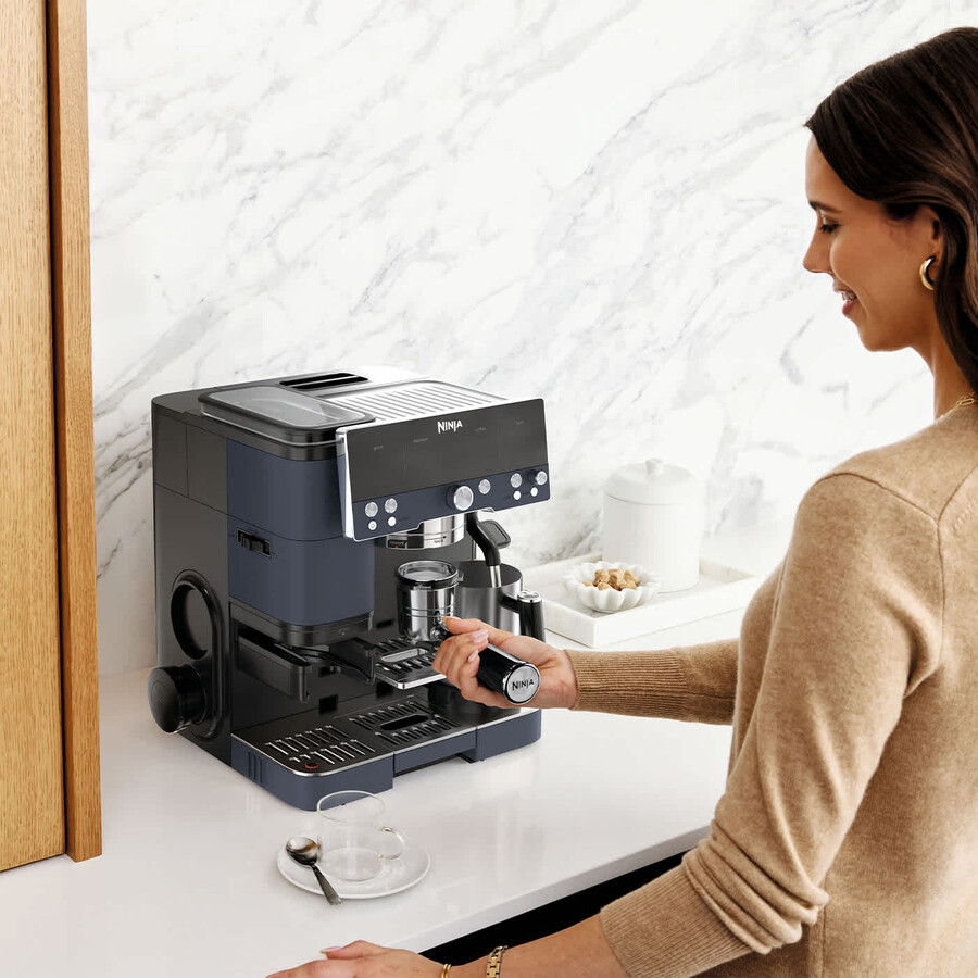 macchina per caffè espresso ninja luxe café premier - cyber space es601ukcy