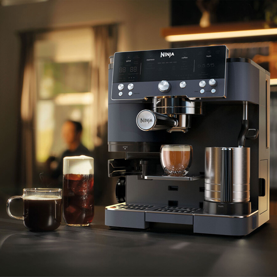 macchina per caffè espresso ninja luxe café premier - cyber space es601ukcy