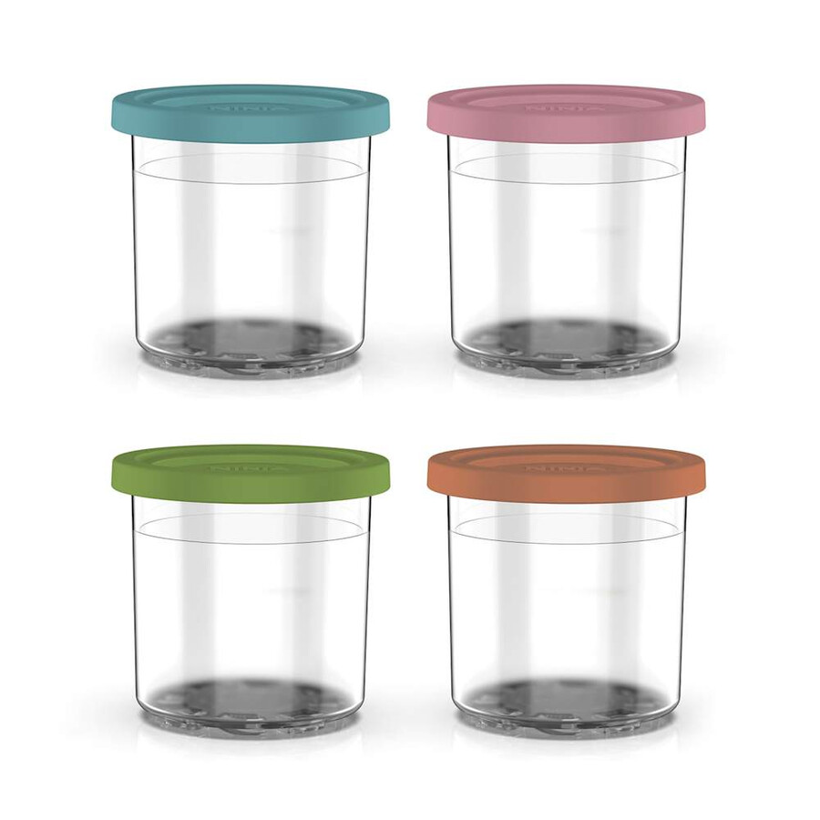 vaschette per dessert ninja ice cream maker con coperchi colorati set da 4