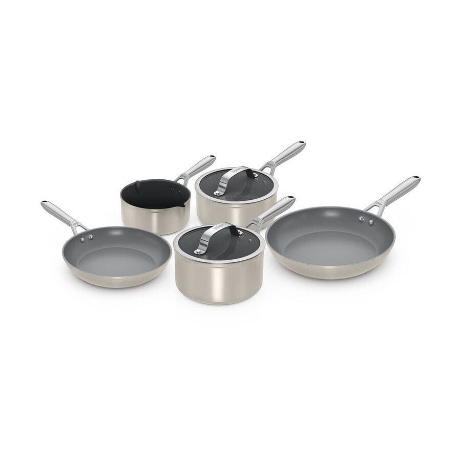 set di padelle ninja ceramic pro da 5 pezzi - pietra
