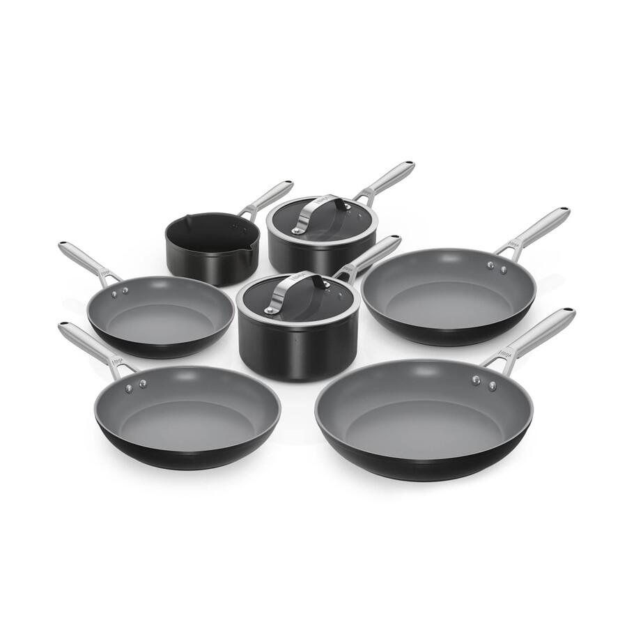 ninja ceramic pro black cookware bundle - set da 7 pezzi