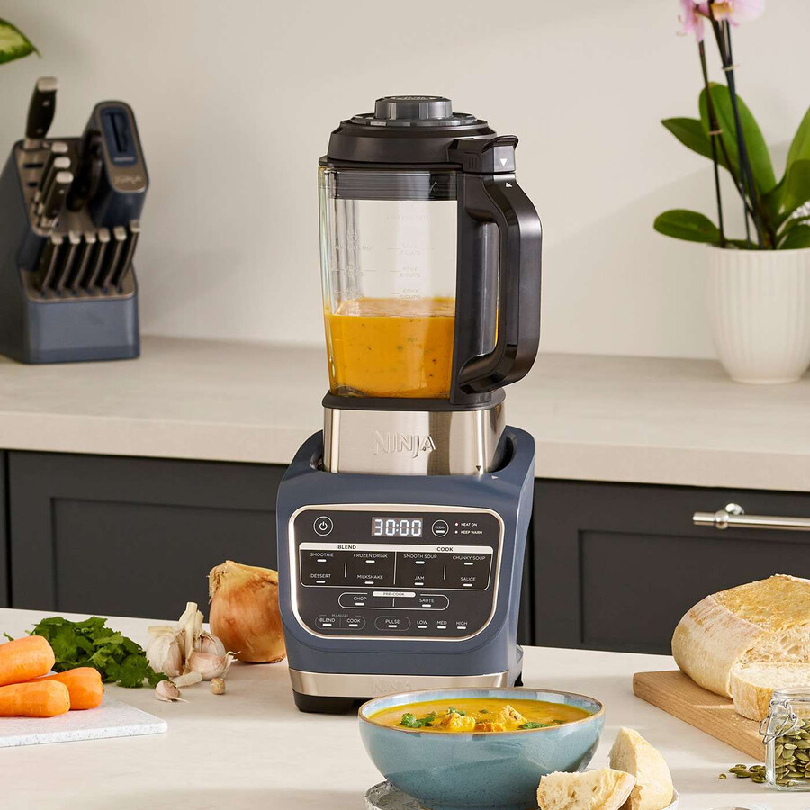 frullatore e zuppiera ninja foodi - cyber space hb150ukcyd