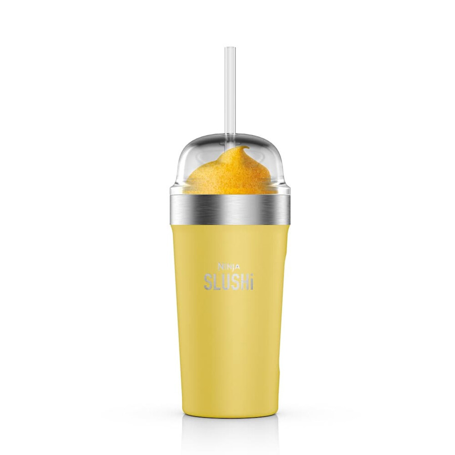 tazza termica ninja slushi con coperchio e cannuccia - giallo xskbblyleuk