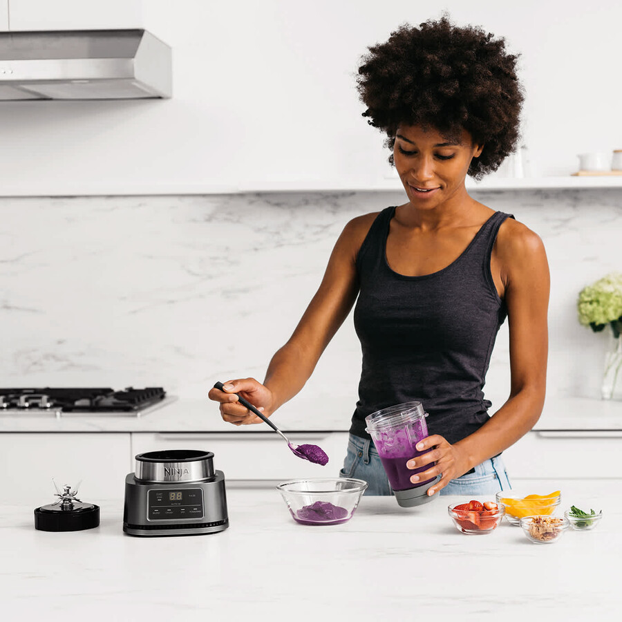 frullatore ninja foodi power nutri 2 in 1 con smart torque e auto-iq 1100w - cb100uk