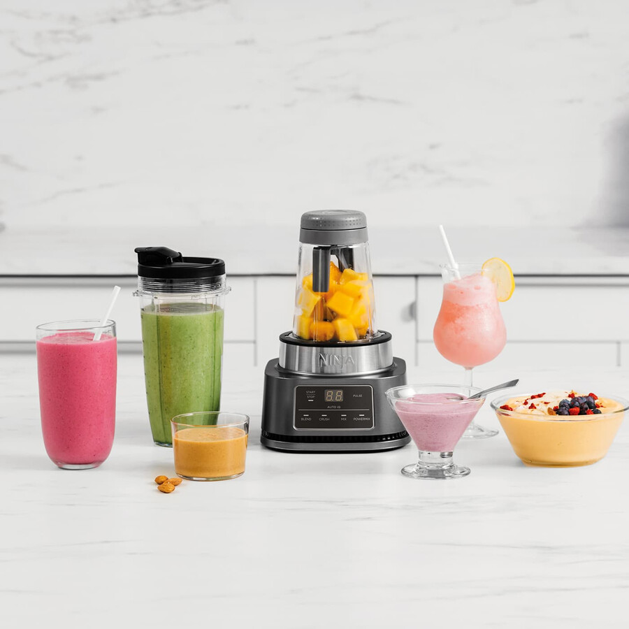 frullatore ninja foodi power nutri 2 in 1 con smart torque e auto-iq 1100w - cb100uk