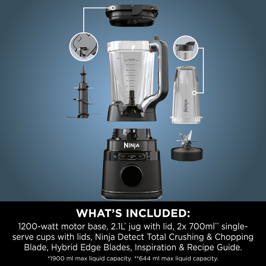 frullatore ninja detect power blender pro e monodose tb301uk